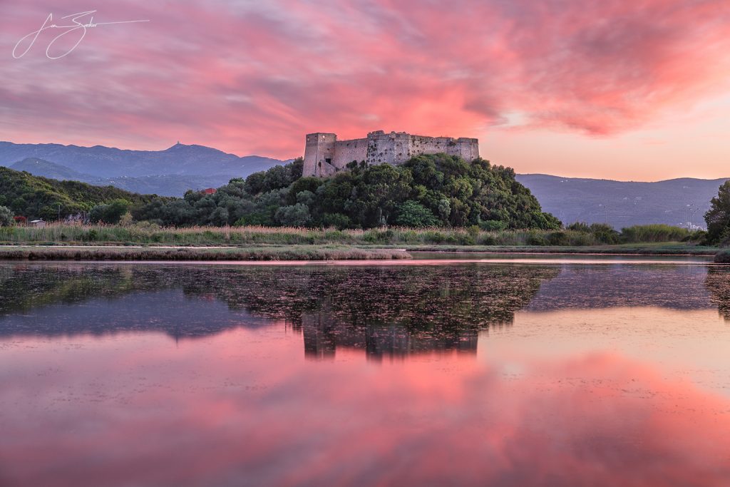 Sunset Over Griva Castle by Jon Barker