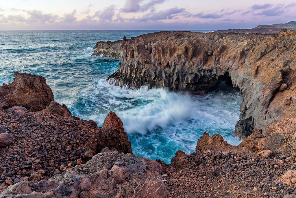 Lose Hervideros in Lanzarote by Jon Barker